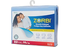 ZORBI™ Reusable Underpads – Quiet, Waterproof & Washable Bed Protection | Soft, Absorbent & Eco-Friendly Comfort for Home or 