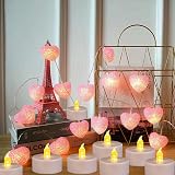 Nancia Battery Operated Flameless Tea Lights 24 Pack Warm Flicker view 4