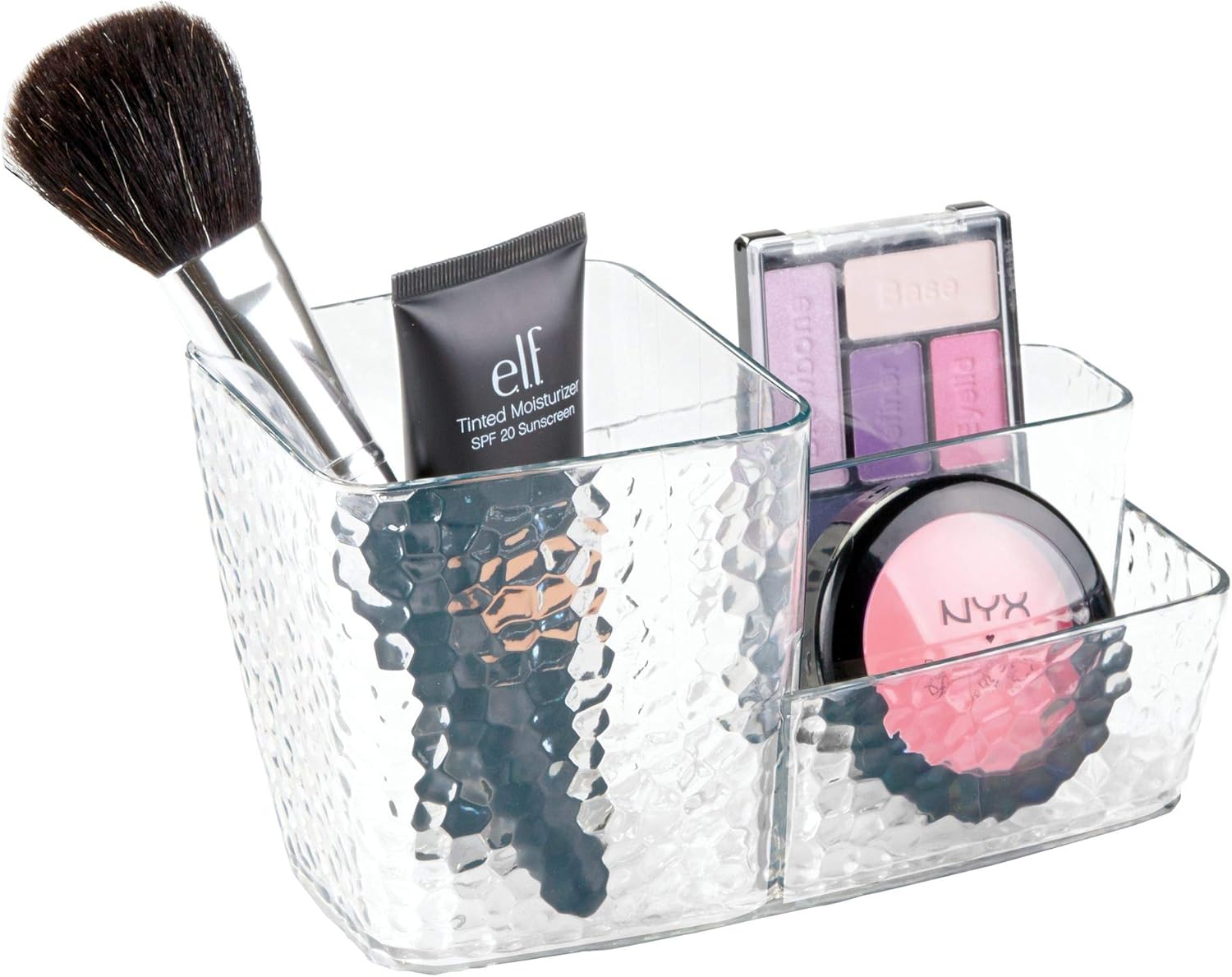 iDesign Kosmetik Organizer, Sortierkasten mit Struktur für Makeup aus