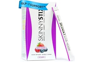 Zantrex SkinnyStix Energy Powder – Lose Weight, GLP-1, Appetite Suppressant, Boost Mood – 10 Calories – Yerba Mate, Coffee Bean – 30 Stix, Berry