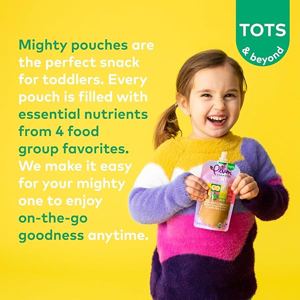 PLUM ORGANICS – 12+ MONTHS ORGANIC BABY FOOD VARIETY PACK – 3 FLAVORS – NON-GMO – FRUIT & VEGGIE BLENDS ON-THE-GO POUCHES FOR BABY AND TODDLER MEALS – QUALITY TESTED INGREDIENTS – 4 OZ (PACK OF 18)