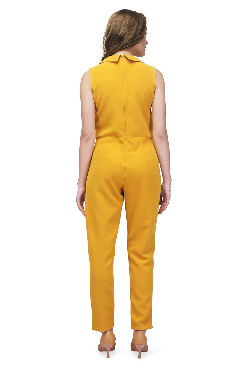 eavan women's blended mustard jumpsuit