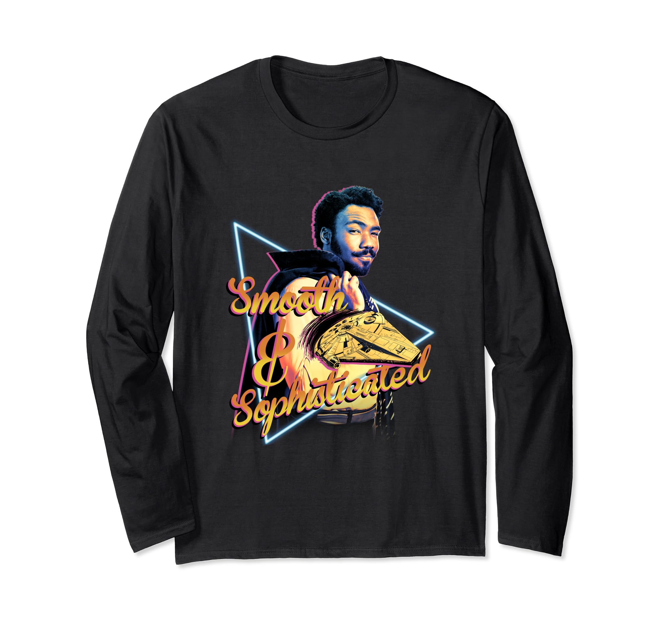 Star Wars Han Solo Movie Lando Smooth Neon Long Sleeve T-Shirt