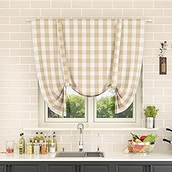 Tie Up Curtain for Windows 45 inches Long Buffalo