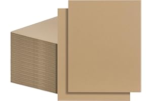 FARRAY 100 Pack 11x14 Inch Corrugated Cardboard Sheets, 1.8mm Thick Brown Kraft Cardboard Backing, Bulk Flat Cardboard Inserts Filler Pads for Packing, Shipping, Mailers, Crafts