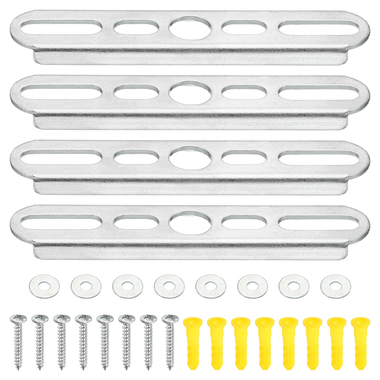 PATIKIL 90mm 3.5 Inch Ceiling Light Plate Kit, 4 Set Pendant Light Fixture Mounting Bracket Crossbar with Screw Nuts Accessories for Chandelier Wall Lighting