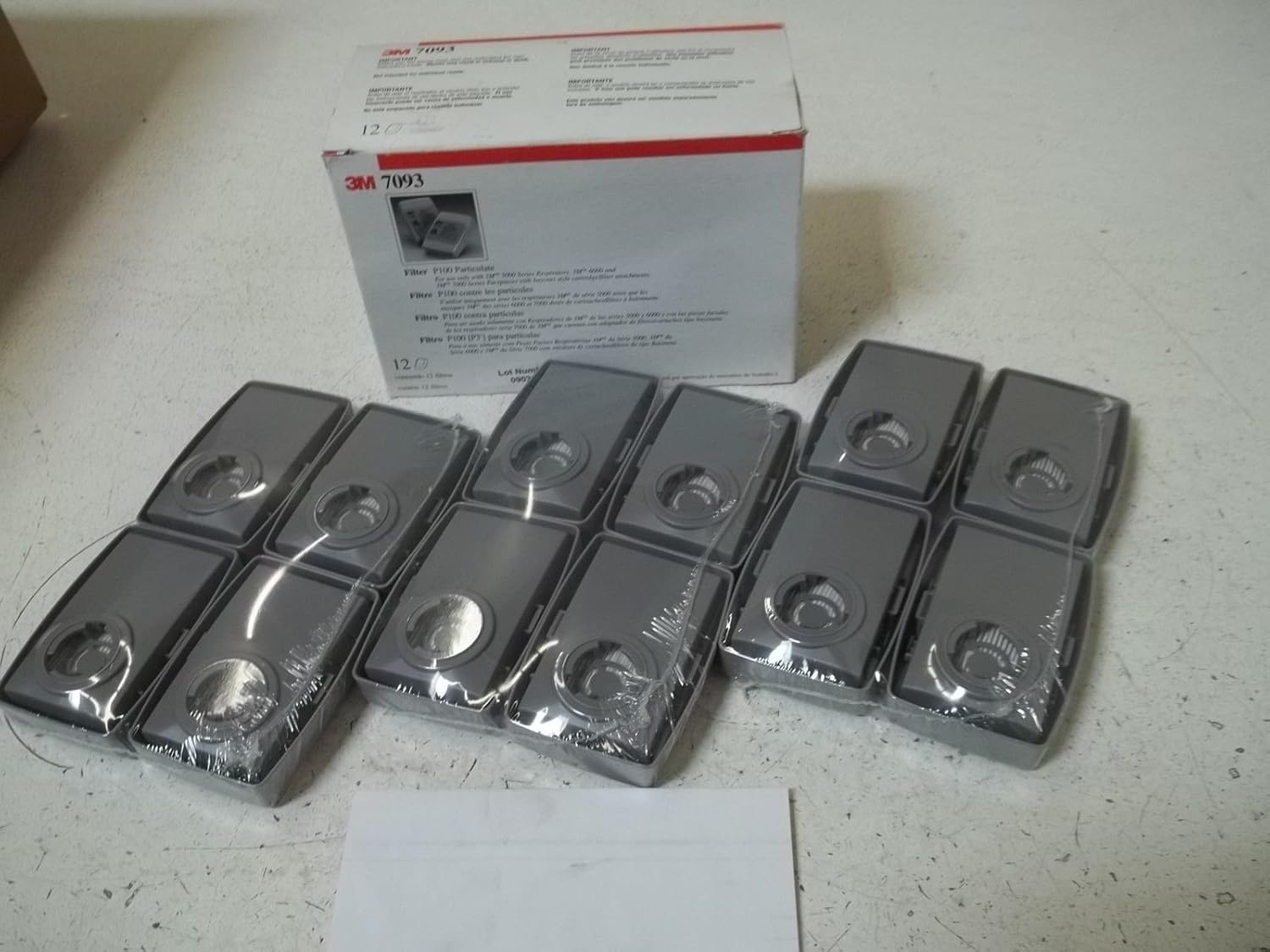 3M 7093 P100 HEPA Particle Filter 4/PK Masks & Respirators Safety ...