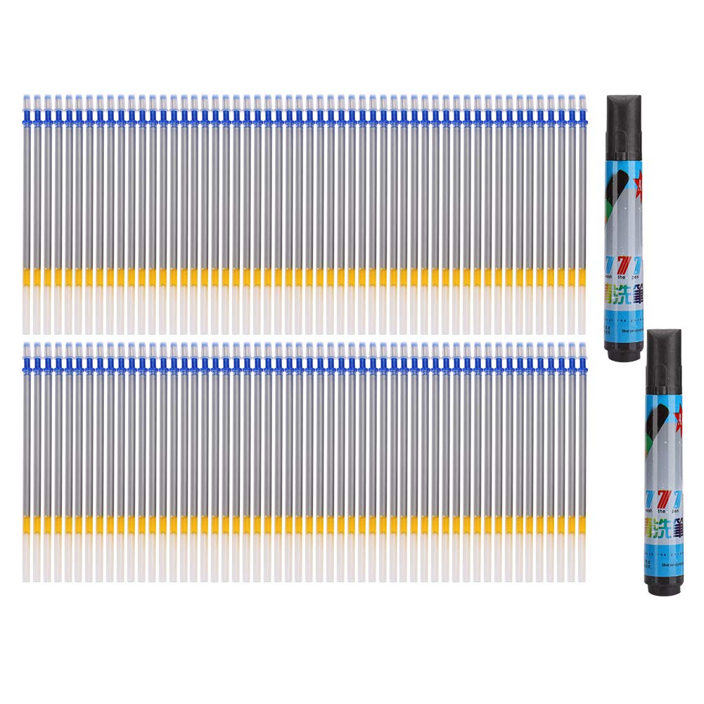 2pcs Water Erasable Pens100pcs Erasable Pen Refill Kit for Leather Paper Craft Patchwork Marking Clothing Accessories