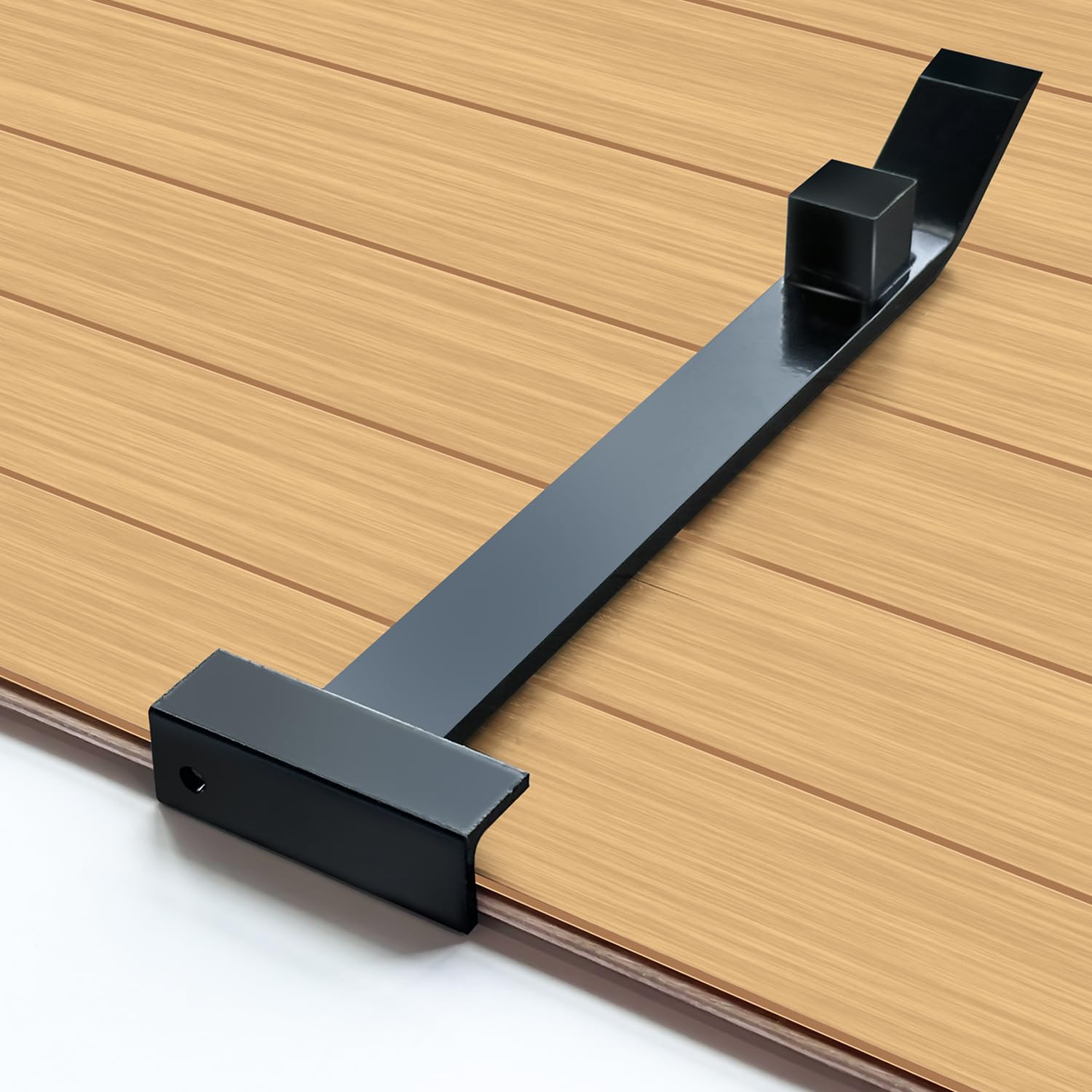 Zozen Heavy Duty Pull Bar and Pry Bar, Weight 1.7kg / Solid Square Steel Block and Steel Angle Hammering Durable, Fully Felt Bottom-Professional Laminated Wood Flooring.