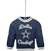 FOCO - NFL Football Holiday Sweater Resin Xmas Christmas Tree Hanging Ornament (Dallas Cowboys)
