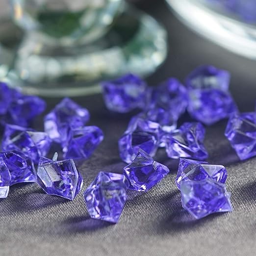 Amazon Com Balsacircle 400 Pcs Purple Mini Ice Crystal Like Piece