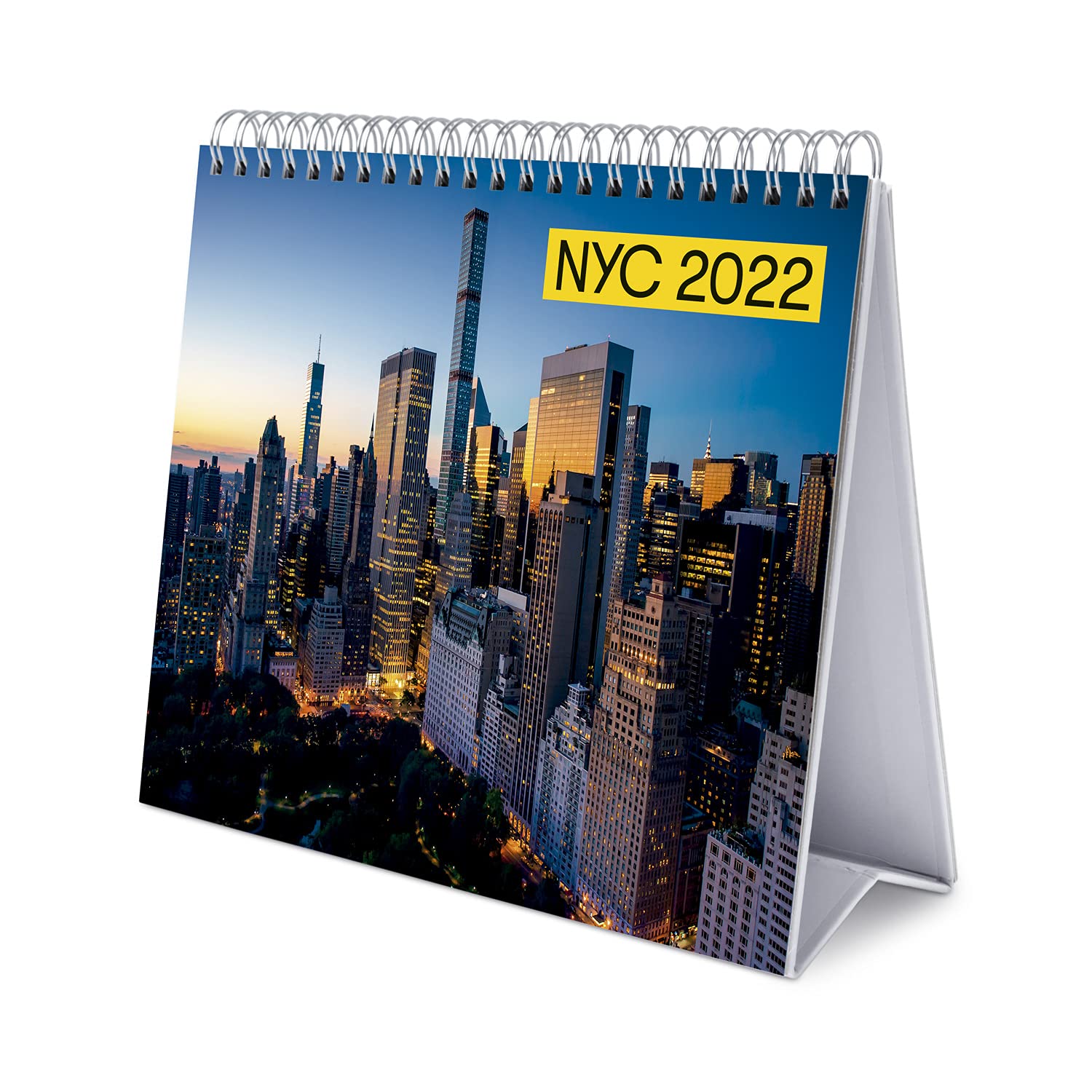 Grupo Erik Official New York Calendar 2022 - Desktop Calendar 2022 New York Desk Calendar 2022-12 Month 2022 Planner, New York Yellow, CS22011