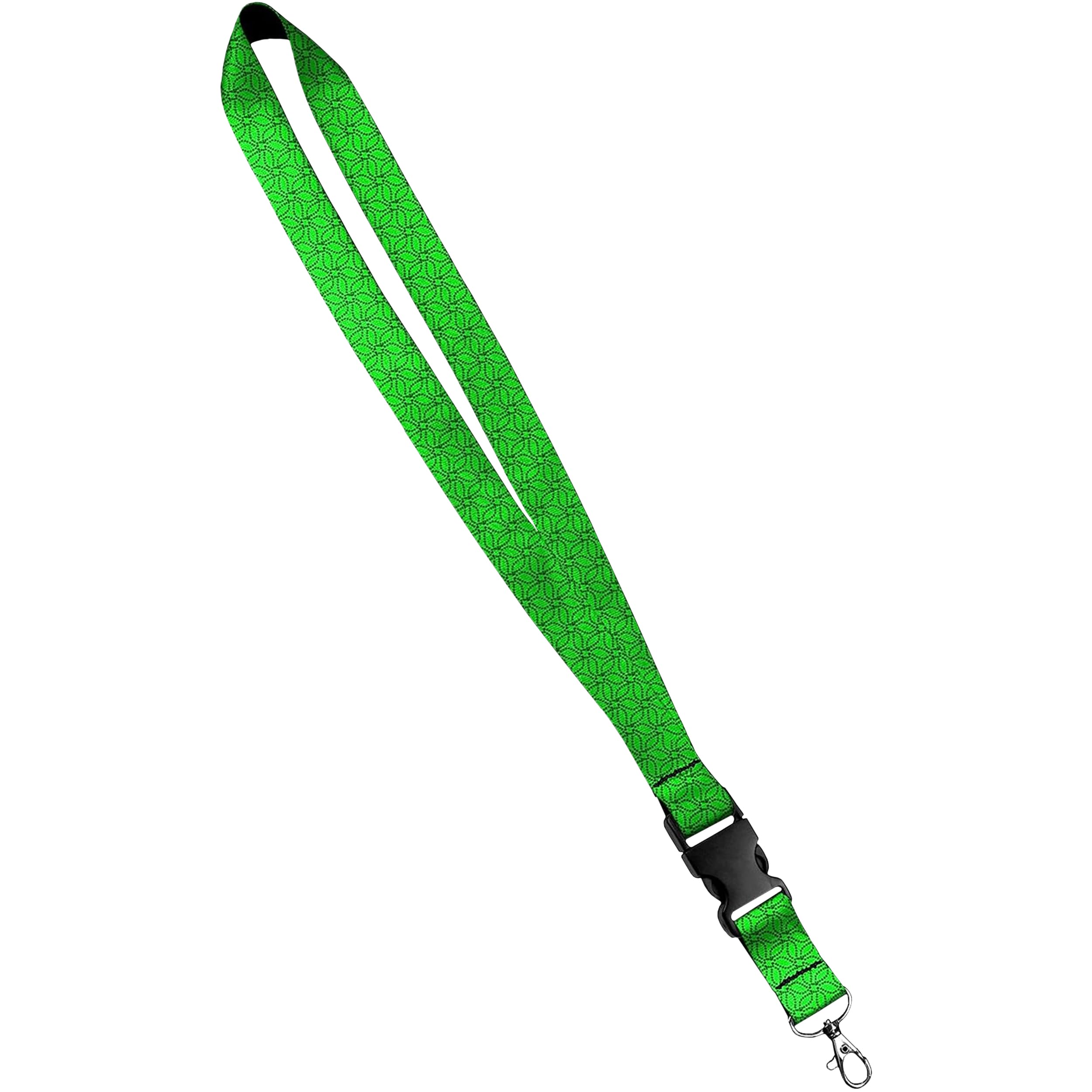 Moose Pet Wear Fashionable Lanyard - Satin Keychain Necklace, ID Badge Holder โ 1 Inch, Modern Green Neon โ image 1