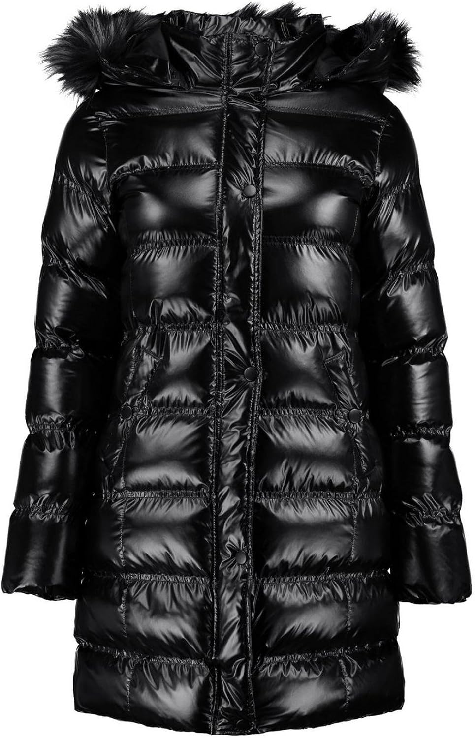 boohoo longline padded coat