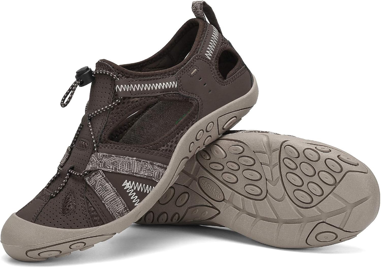 GRITION Trekking Sandalen Damen - Wasserdichte Sportsandalen Mit Geschlossener Zehe