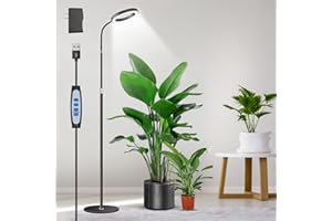 Aumtrly Grow Lights for Indoor Plants, Full Spectrum Floor Standing Plant Lights with 68" Stand for Growing Large Tall Plants