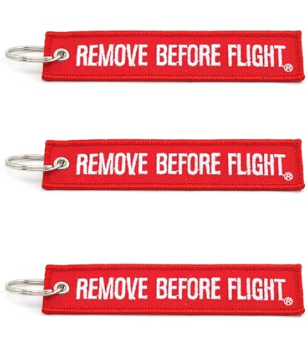 Amazon.com: Rotary13B1 Remove Before Flight DARK RED Key Chain