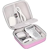 FBLFOBELI EVA Hard Case Compatible with Braun Silk-épil 7 SE7-041/SE7-141/Silk-épil 5 5-620/5 SE5-230/Silk-épil 9 9-890/9 9-880/9 9-720 Epilator Facial Hair Removal (Purple)