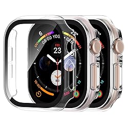 Adorve 3 Pack Tempered Glass Case for Apple Watch