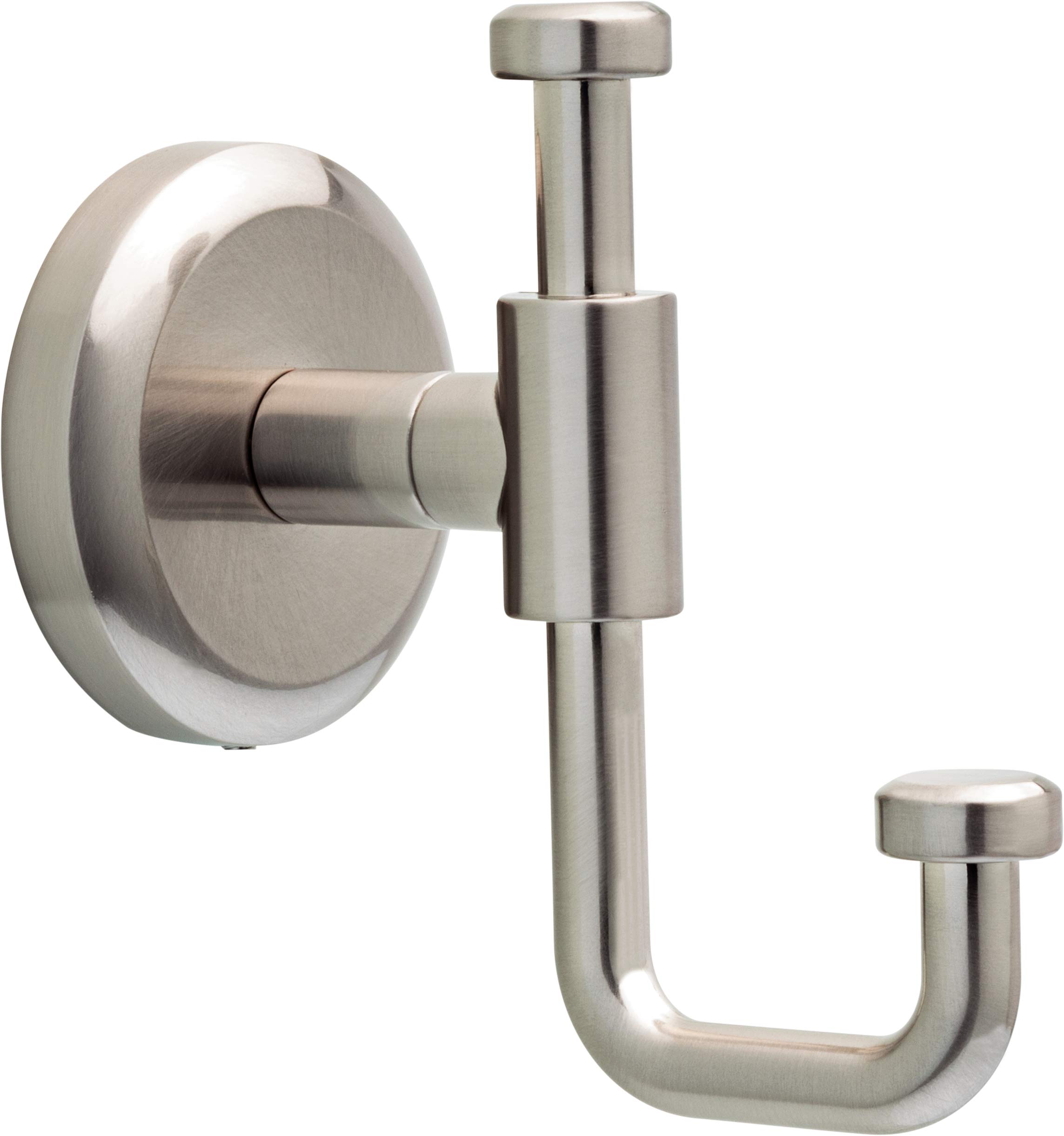 Delta Westdale (1-Pack) Towel Hooks SpotShield Brushed Nickel Single Bathroom Hooks Wall Mounted for Robes & Towels Hand Towel Hook Holder Kitchen, Bathroom Accessories WSD35-BN — image 1