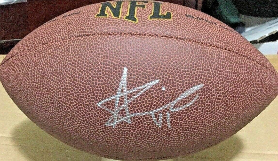 saints autographed football