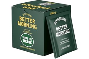 Betterbrand BetterMorning All-Natural Ingredients Including DHM | Prevents Headaches & Nausea and Supports Liver Aid | Gluten-Free, Vegetarian (10x Single Serving Packets)