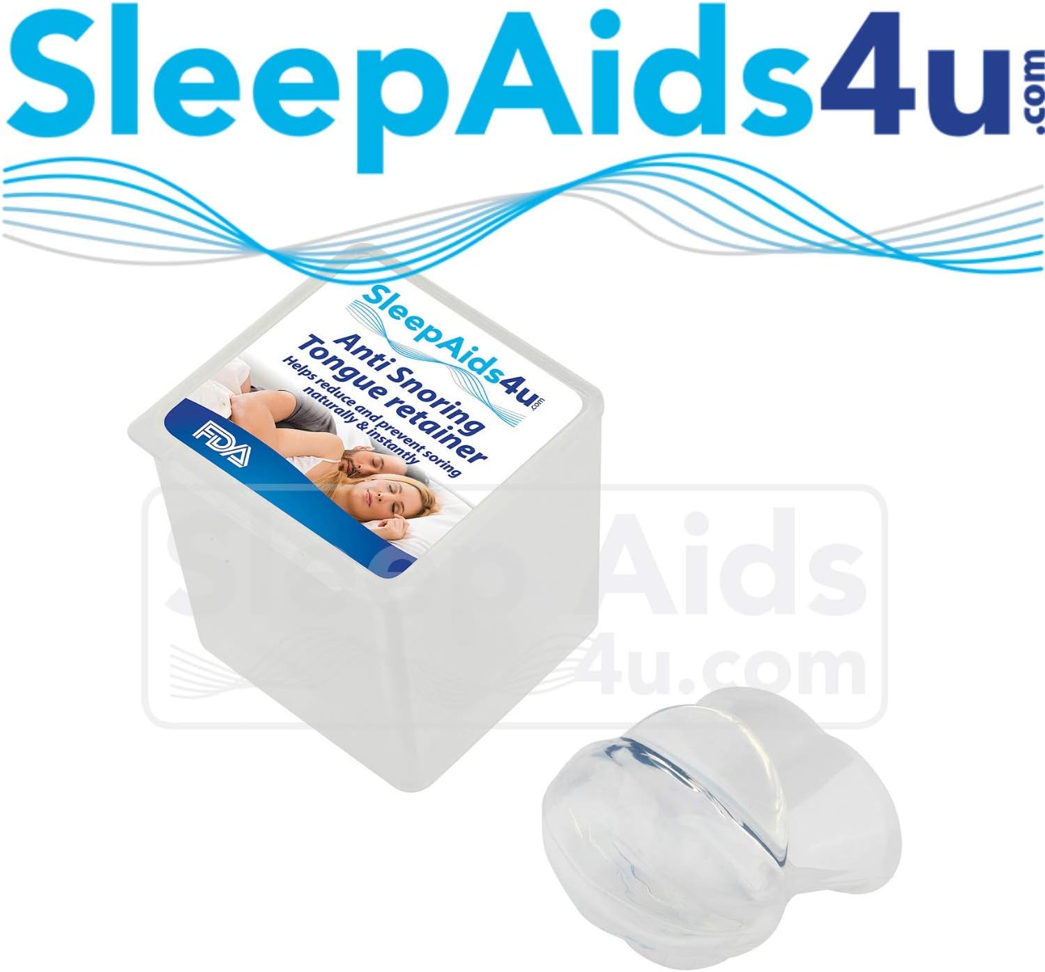 Sleepaides Snoring Aid Mouthpiece - Tongue Support Device, Transparent - Image 4