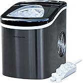 Frigidaire 26 Lbs per day Portable Compact Maker, Ice Making Machine, Black Stainless, Medium