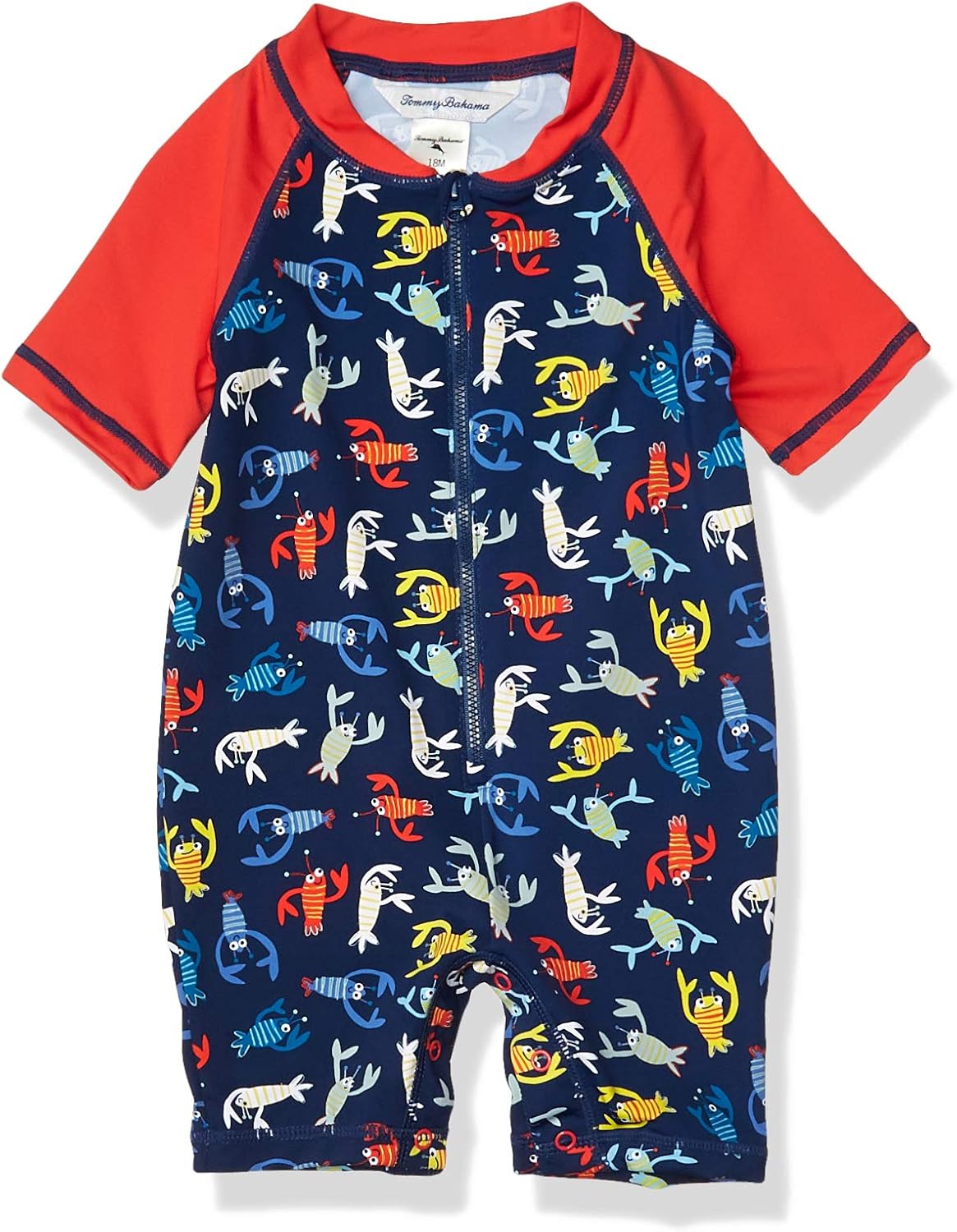 Tommy Bahama Baby Boys One Piece Rashguard Swimsuit Bathingsuit Rash