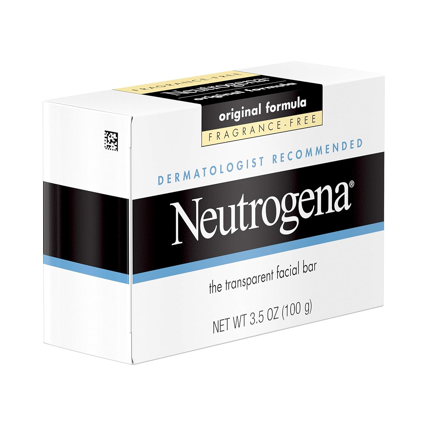 Neutrogena Original Fragrance-Free Facial Cleansing Bar with Glycerin, Pure & Transparent Gentle Face Wash Bar Soap, Free of Harsh Detergents, Dyes & Hardeners, 3.5 oz (Pack of 3): Beauty