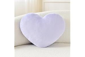 Petrella Throw Pillows Heart Pillow Cute Fuzzy Pillows for Bed Livingroom Home Decor Cushion Decorative Aesthetic Preppy Pillows Purple,Small 13"x10"
