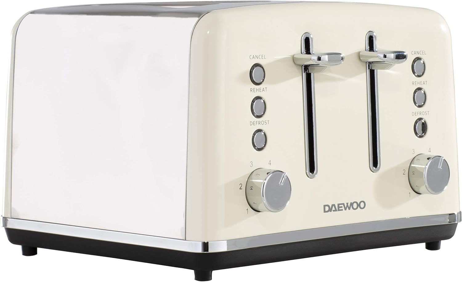 Daewoo Cream 4 Slice Toaster