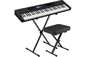 Casio CT-S400 Casiotone 61-Key Electric Piano Keyboard Kit with Stand and Bench - Black