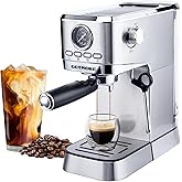 GOTMORE Espresso Machine with Milk Frother, Espresso Machine for Latte Cappuccino, Stainless Steel Professional Compact Espre