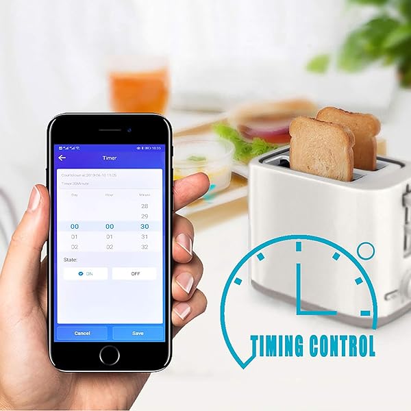 ALLOMN Interruptor de Caldera Wi Fi Inteligente Interruptor del Calentador de Agua Caliente Compatible con Alexa Google Home APP Control Remoto de Voz Carga Mx 4400W Blanco