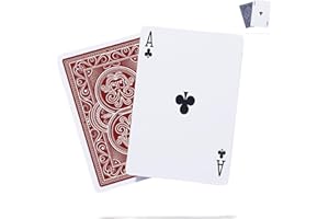 PANTHEON PLAYING CARDS Weighted Heavy Deck of Cards Ideal for Outdoors | Wind-Resistant Waterproof Playing Cards | Thick Plastic Protected Poker Cards (Crimson Red)