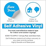 Sara Prints Pack of 3 Numbers for Dustbins 17 cm Self Adhesive Waterproof view 4