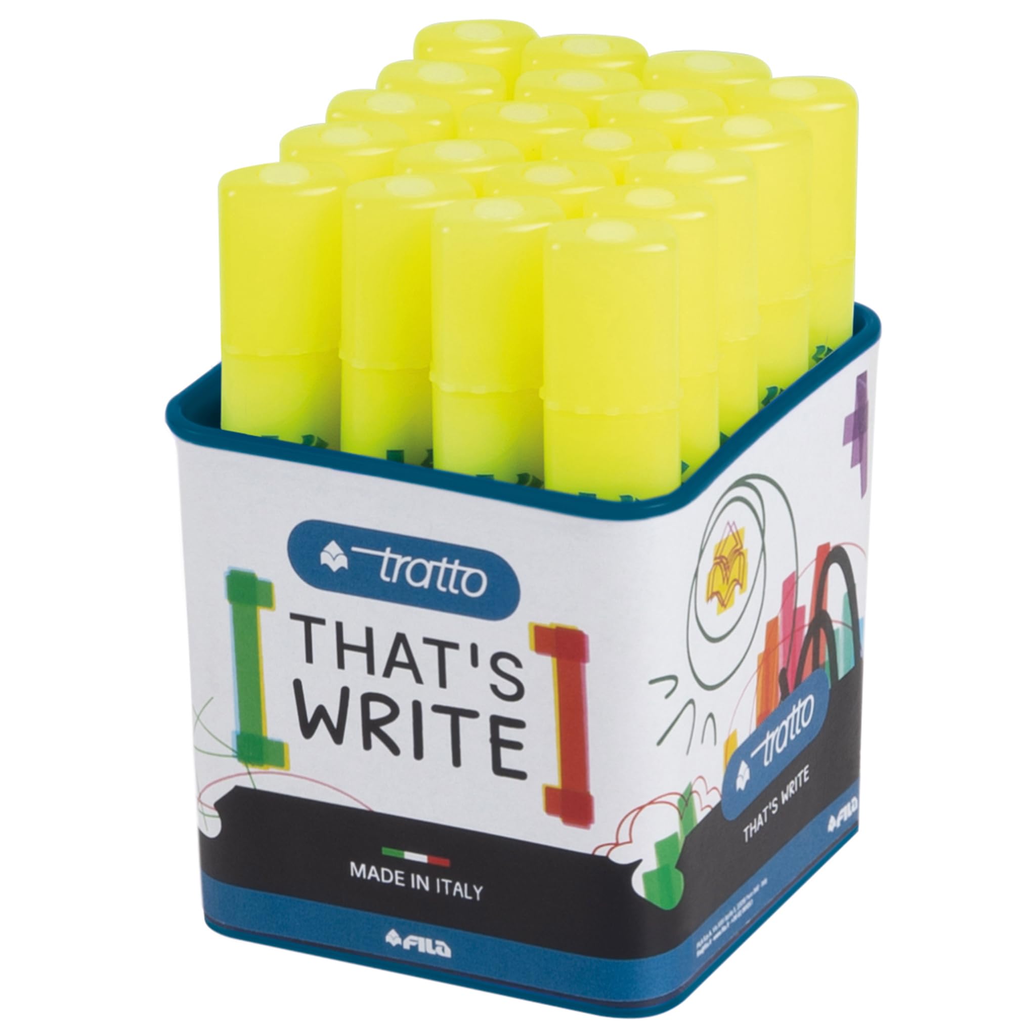 FILA Yellow Video Cable Pack for Fila 830101, 20 Pack, 3 Pin, Indoor Use