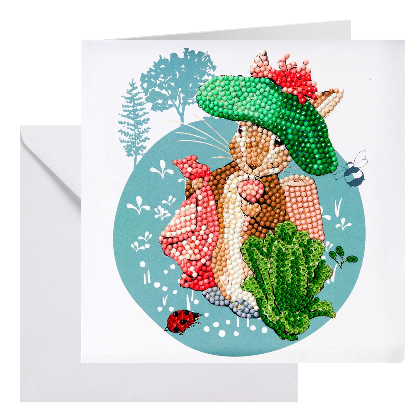 CRYSTAL ART CCK-PRBT02: Benjamin Bunny 18x18cm Card