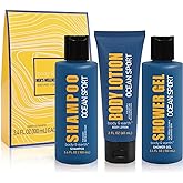 Mens Gifts 3pcs Gift for Men, Fresh Ocean Scent Gift Sets, Mens Birthday and Christmas Gifts for Men, Father Day Gift
