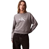 Calvin Klein womens Monogram Logo Crewneck