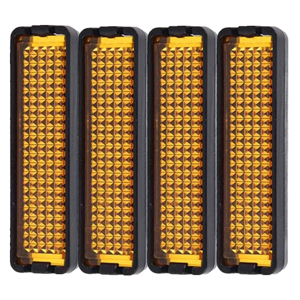 4 Pcs Bicycle Reflector, Safety Night Bicycle Pedal Reflectors Universal Cycling Reflective Bike Accessories(5.3 * 1.5cm)