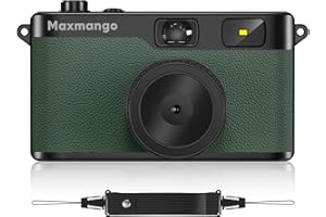 Maxmango D53 Digital Camera - Retro Digital Camera 12MP Screenless Vintage Camera Disposable Camera Replacement Includes 8GB 