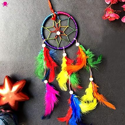 VMP Dream Catcher for Car & Wall Hanging Attract Positive Dreams Showpiece Wind Chems