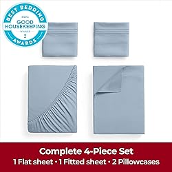 Mellanni Extra Deep King Sheets - 4 PC Iconic