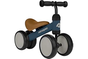 Retrospec Cricket Baby Walker Balance Bike with 4 Wheels for Ages 12-24 Months - Toddler Bicycle Toy for 1 Year Old’s - Ride 