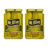 Mt. Olive Zesty Garlic Kosher Pickle Spears, 24 fl
