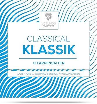 Gitarrensaiten Konzertgitarre ? Nylon Saiten für Akustikgitarre (klassische Gitarre) ? 6 Saiten-Set + E-Book