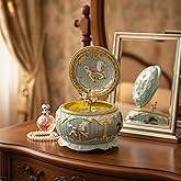 Carousel Horse Music Jewelry Box Gift for Daughter Girls Wife, Mother Day Birthday Music Box with Lights Play Castle in The Sky Melody