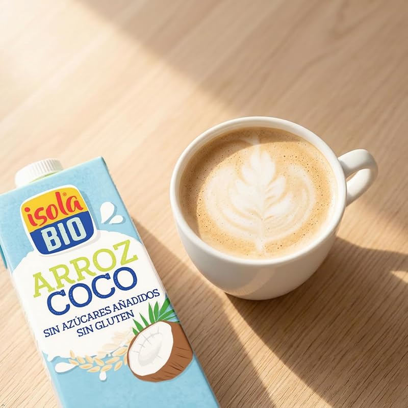 - Bebida de arroz e coco com legumes biológicos - embalagem 6 x 1 L